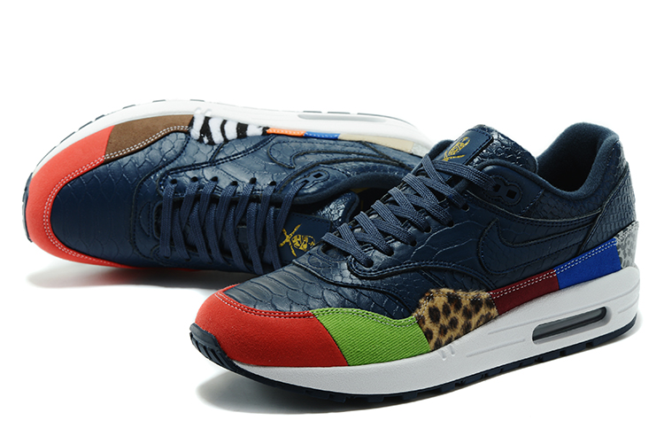 Nike Air Max 1 Air Max Day Blue Yellow Red Shoes For Women